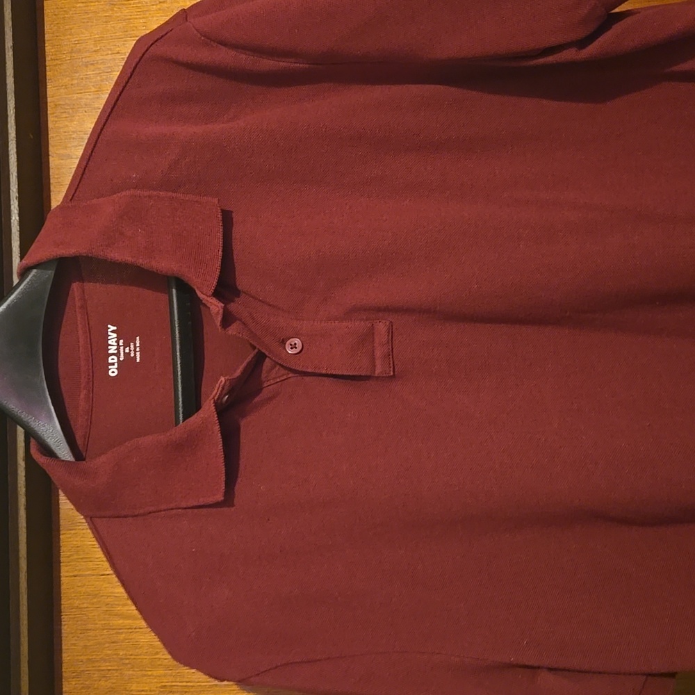 Old Navy Deep Red Polo Shirt